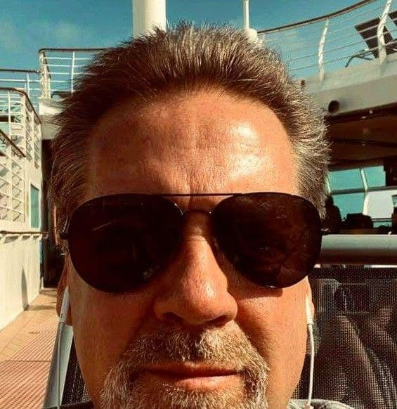 Robert Sika aboard a cruise ship